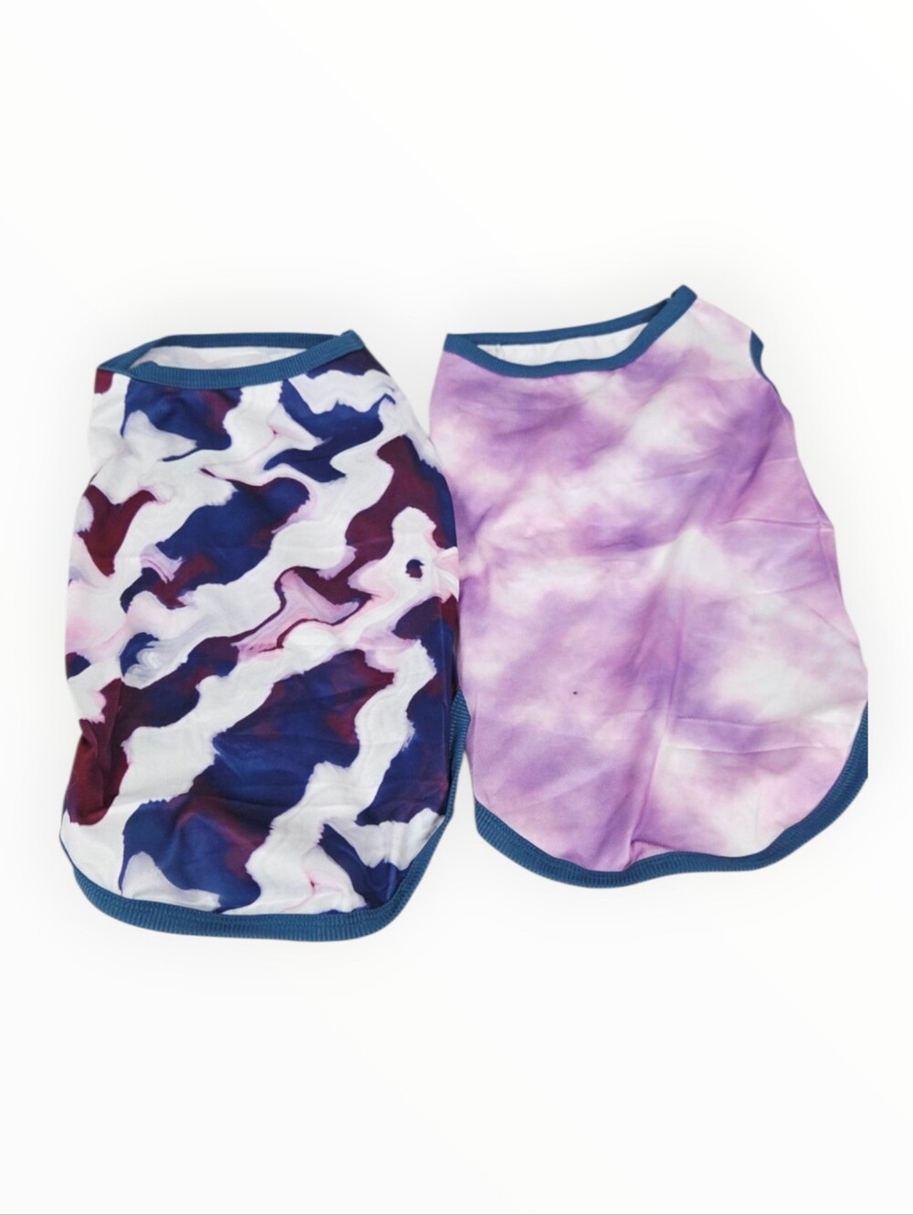 Tie-Dye & Abstract Purple Pet T-shirts MEdium